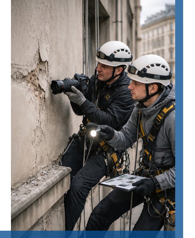 Фотофиксация дефектов фасада в Магнитогорске от 4655 р. | ВЫСОТНИК-Мгн