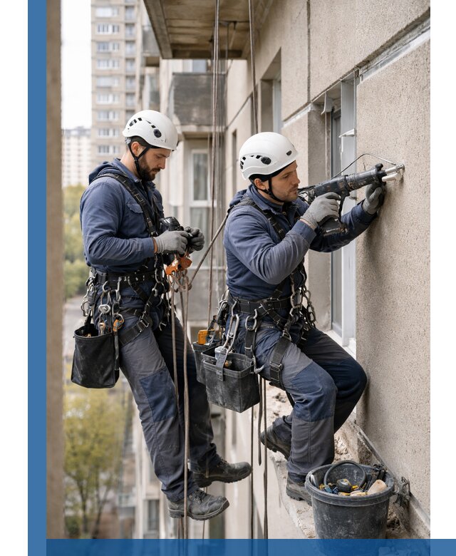 Промышленные альпинисты высотные работы и монтаж в Магнитогорске